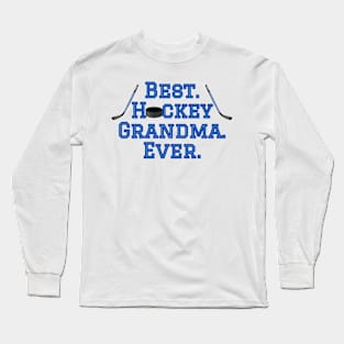 Best Hockey Grandma blue Long Sleeve T-Shirt